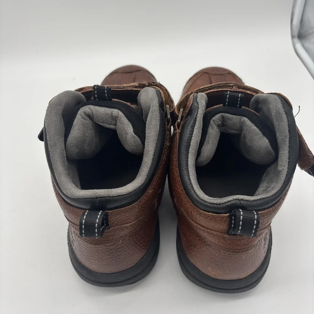 Dr Comfort Ranger Lace‎ Up Ankle Work Boots Men Size 12 W Brown Leather